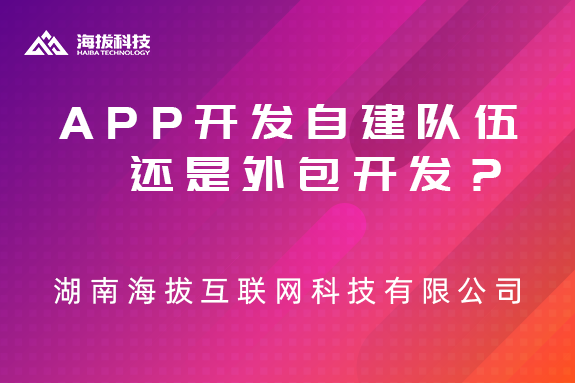 APP开发自建队伍还是外包开发？
