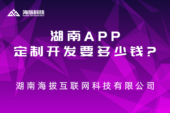 湖南APP定制开发要多少钱?