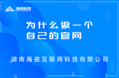 为什么做一个自己的官网